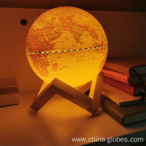 Children's Light Up Globe Lamp Vintage